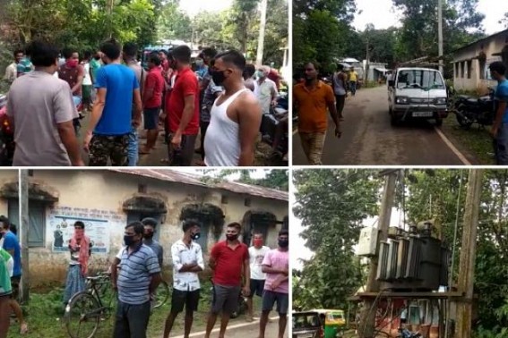 In HIRA's regime, Public on Road Protesting against Massive Power Cuts, Load-shedding problems in Capital City Agartala In HIRA's regime, Public on Road Protesting against Massive Power Cuts, Load-shedding problems in Capital City Agartala
